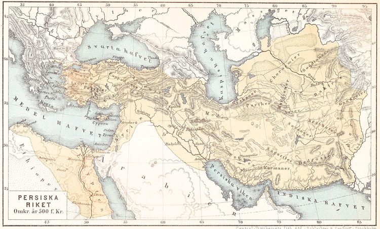 Akemenidiska rikets största utbredning