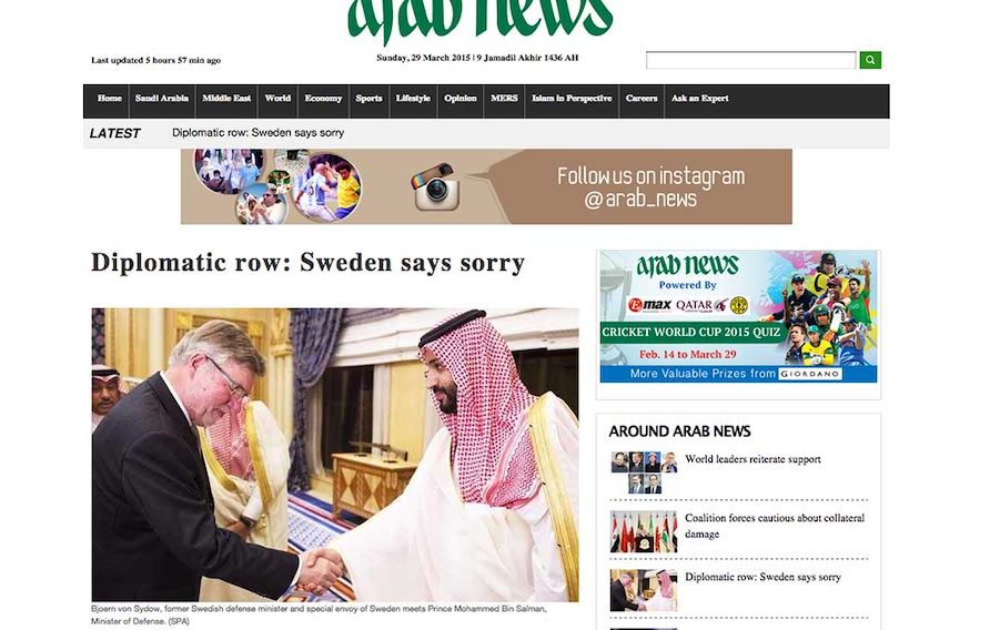 Sorry Saudi King for our behaviour